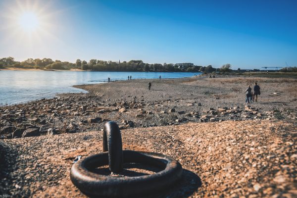 Rhein Niedrigwasser historischer Tiefstand