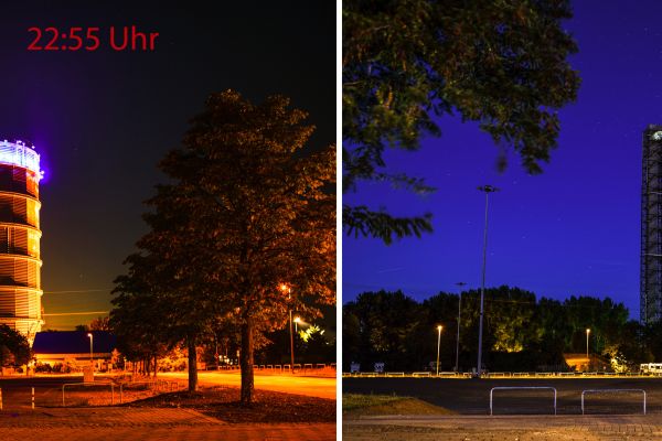 Strom sparen - Gasometer Oberhausen schaltet Licht ab 23 Uhr aus